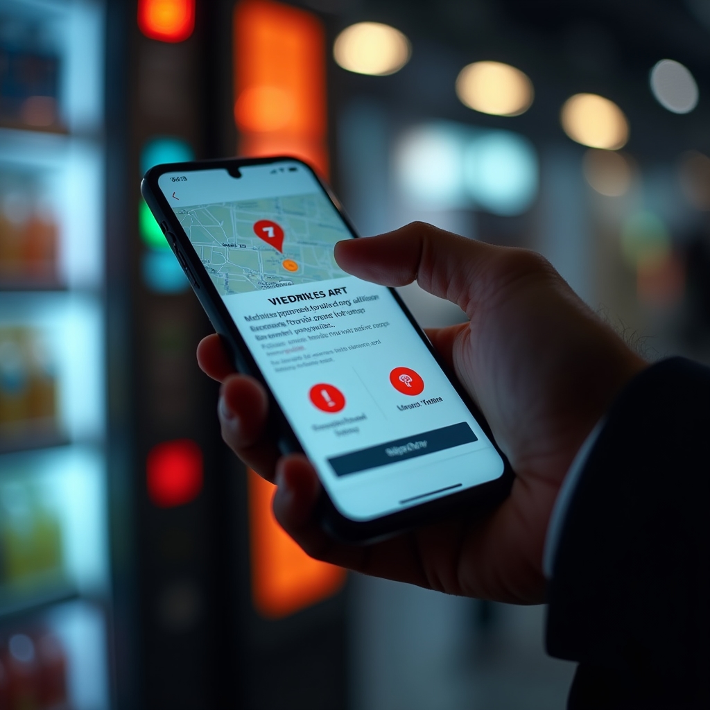 Schermata di notifica alert su smartphone
